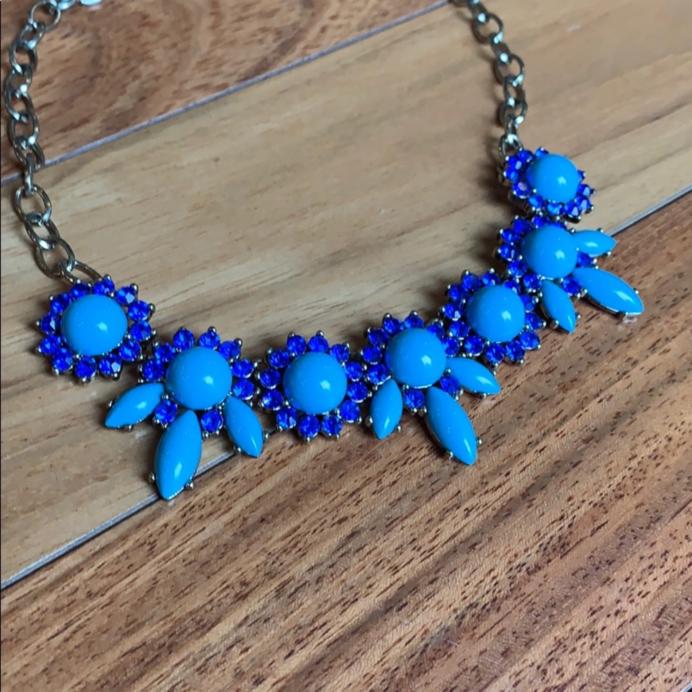 J. Crew blue Statement Necklace sale!